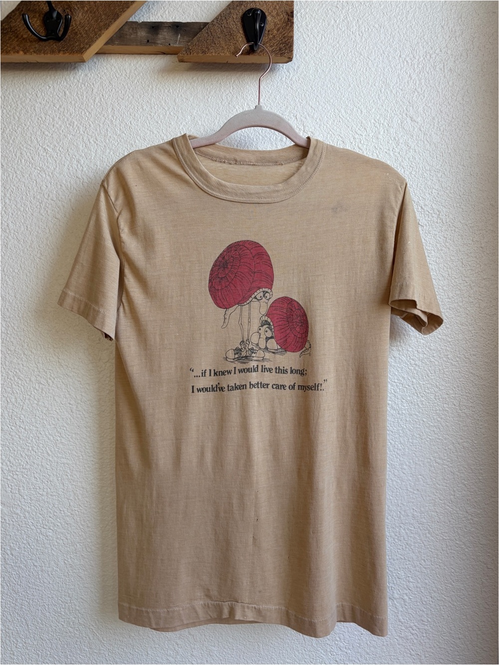 Vintage 70s I Would’ve Taken Better Care of Myself Snail Single Stitch Tee SM MD